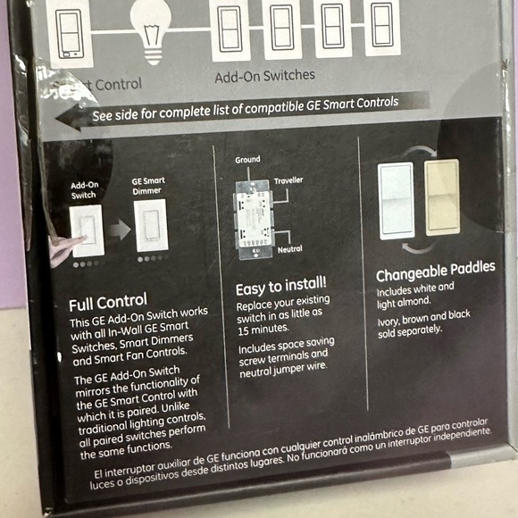 General Electric Smart lights controller Ad On Switch - Picture 2 of 15